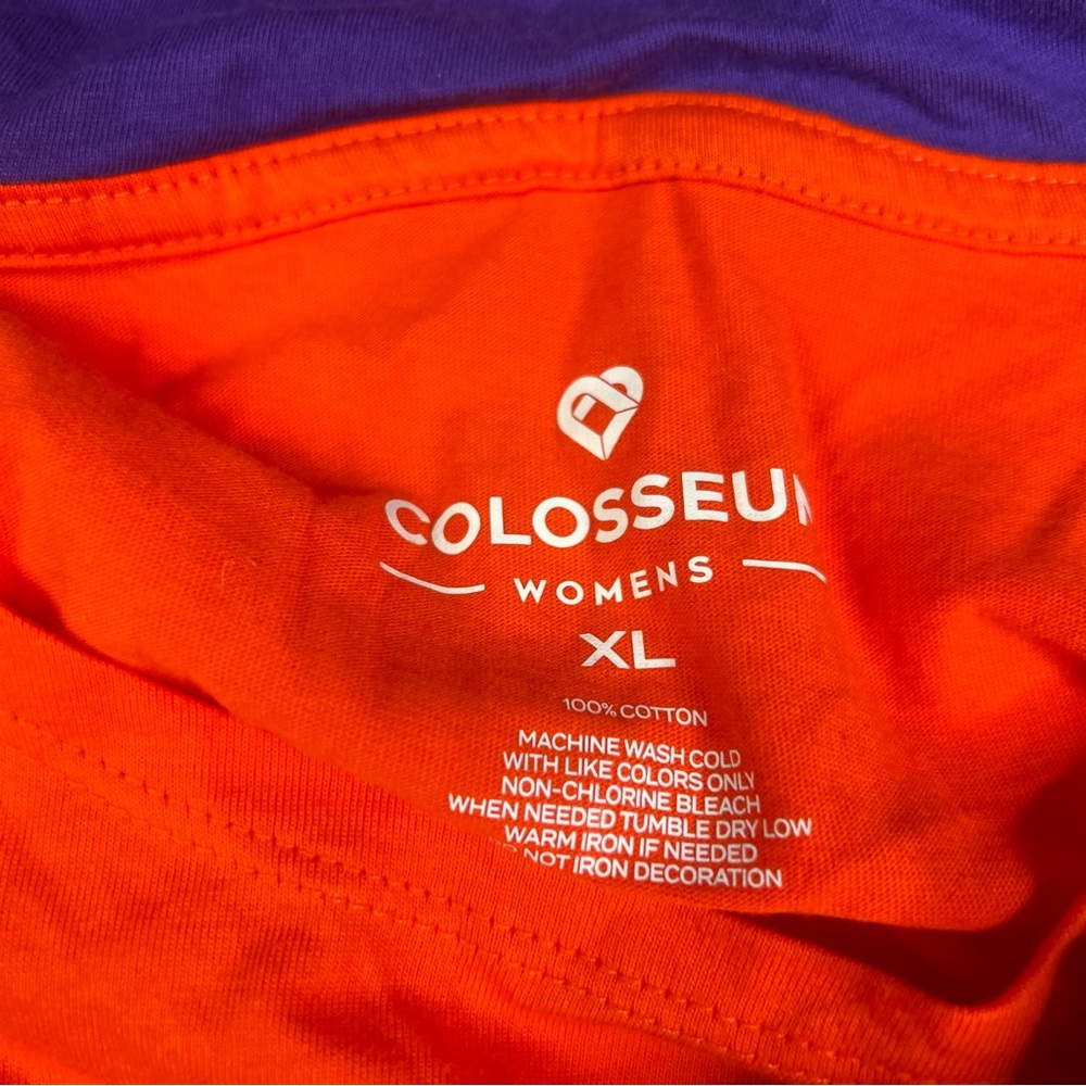 Colosseum Orange Clemson Tigers Sewn Paw Womans XL Pullover Hoodie NWT L031124 - Picture 3 of 5
